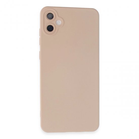 Newface Samsung Galaxy A05 Kılıf Nano İçi Kadife Silikon - Pudra