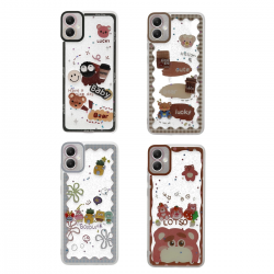 Newface Samsung Galaxy A05 Kılıf Sweet Desenli Silikon Kapak - Pembe Newface Samsung Galaxy A05 Kılıf Sweet Desenli Silikon Kapak - Pembe