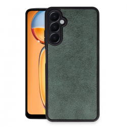 Newface Samsung Galaxy A05s Kılıf Aras Deri Kapak - Koyu Yeşil