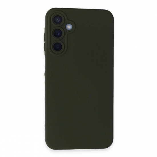 Newface Samsung Galaxy A05s Kılıf Nano İçi Kadife Silikon - Koyu Yeşil