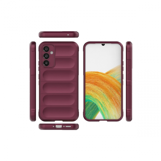 Newface Samsung Galaxy A05s Kılıf Optimum Silikon - Bordo