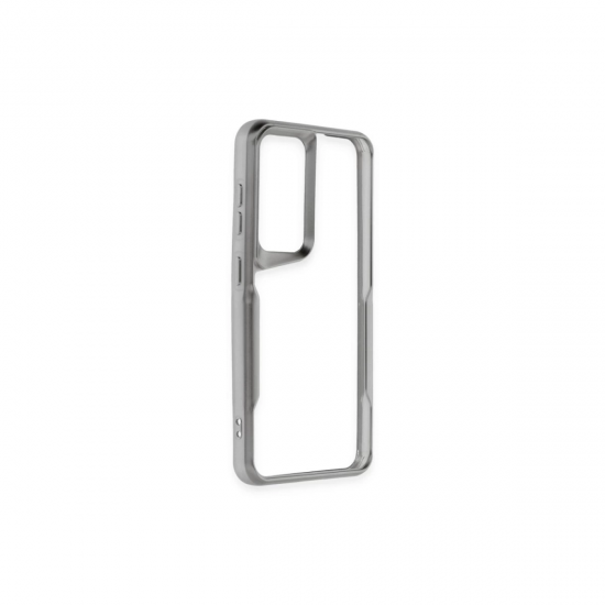 Newface Samsung Galaxy A15 4g Kılıf Boyi Silikon Kapak - Gümüş