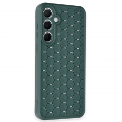 Newface Samsung Galaxy A15 4g Kılıf Petek Silikon Kapak - Koyu Yeşil Newface Samsung Galaxy A15 4g Kılıf Petek Silikon Kapak - Koyu Yeşil