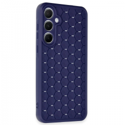 Newface Samsung Galaxy A15 4g Kılıf Petek Silikon Kapak - Lacivert Newface Samsung Galaxy A15 4g Kılıf Petek Silikon Kapak - Lacivert