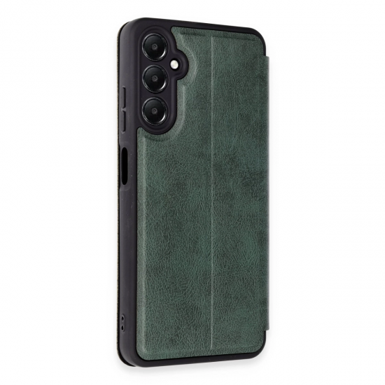 Newface Samsung Galaxy A25 5g Kılıf Flip Cover - Koyu Yeşil