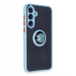 Newface Samsung Galaxy A25 5g Kılıf Montreal Yüzüklü Silikon Kapak - Buz Mavi Newface Samsung Galaxy A25 5g Kılıf Montreal Yüzüklü Silikon Kapak - Buz Mavi