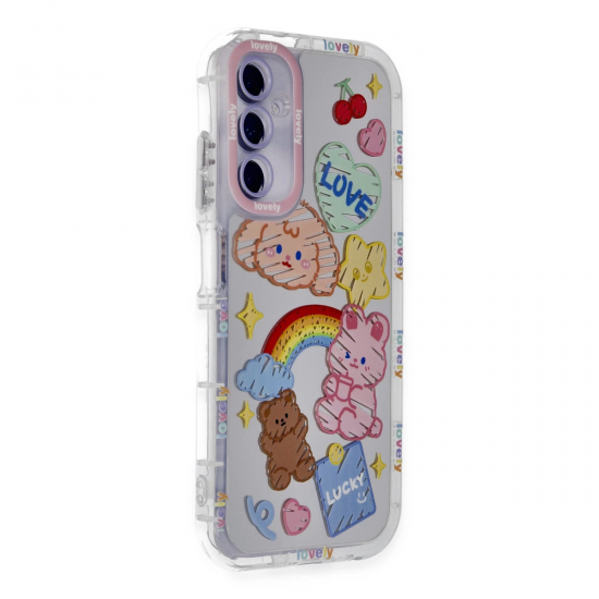 Newface Samsung Galaxy A25 5g Kılıf Reflexion Desenli Kapak - Desen 4