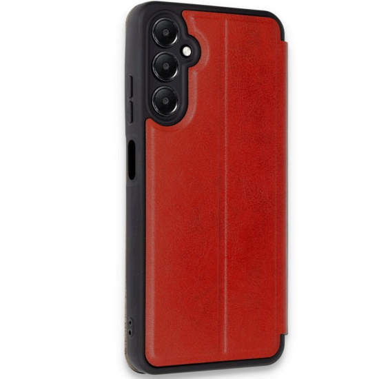 Newface Samsung Galaxy A35 5g Kılıf Flip Cover - Kırmızı