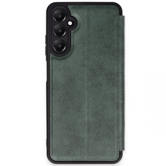 Newface Samsung Galaxy A35 5g Kılıf Flip Cover - Koyu Yeşil