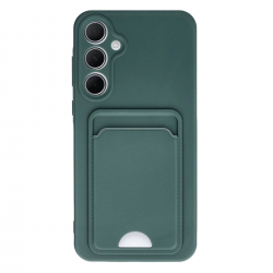 Newface Samsung Galaxy A35 5g Kılıf Kelvin Kartvizitli Silikon - Koyu Yeşil Newface Samsung Galaxy A35 5g Kılıf Kelvin Kartvizitli Silikon - Koyu Yeşil