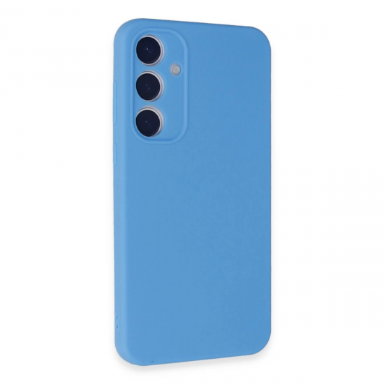 Newface Samsung Galaxy A35 5g Kılıf Nano İçi Kadife Silikon - Mavi