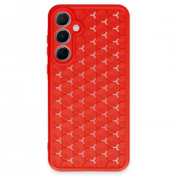 Newface Samsung Galaxy A35 5g Kılıf Petek Silikon Kapak - Kırmızı Newface Samsung Galaxy A35 5g Kılıf Petek Silikon Kapak - Kırmızı