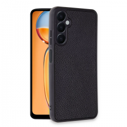 Newface Samsung Galaxy A55 5g Kılıf Aras Deri Kapak - Siyah