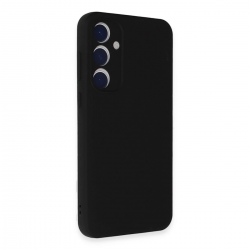 Newface Samsung Galaxy A55 5g Kılıf Nano İçi Kadife Silikon - Siyah
