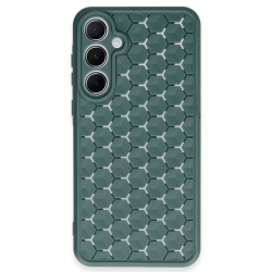 Newface Samsung Galaxy A55 5g Kılıf Petek Silikon Kapak - Koyu Yeşil Newface Samsung Galaxy A55 5g Kılıf Petek Silikon Kapak - Koyu Yeşil