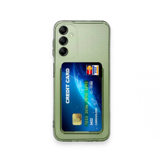 Newface Samsung Galaxy M15 Kılıf Kart Şeffaf Silikon - Şeffaf