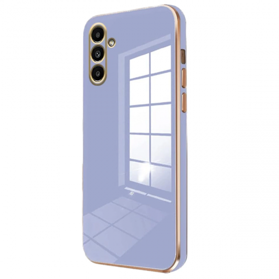 Newface Samsung Galaxy M15 Kılıf Volet Silikon - Mavi