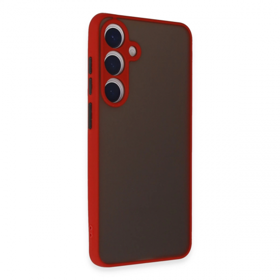 Newface Samsung Galaxy S24 Kılıf Montreal Silikon Kapak - Kırmızı