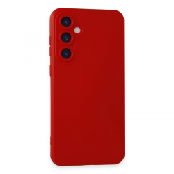 Newface Samsung Galaxy S24 Kılıf Nano İçi Kadife Silikon - Kırmızı Newface Samsung Galaxy S24 Kılıf Nano İçi Kadife Silikon - Kırmızı