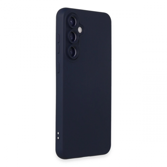 Newface Samsung Galaxy S24 Kılıf Nano İçi Kadife Silikon - Lacivert