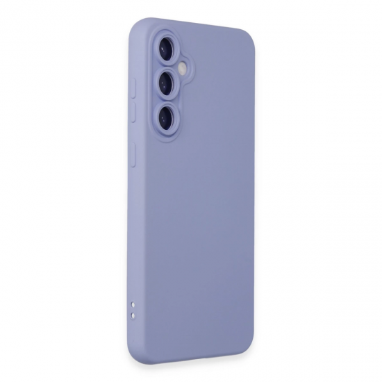 Newface Samsung Galaxy S24 Kılıf Nano İçi Kadife Silikon - Lila