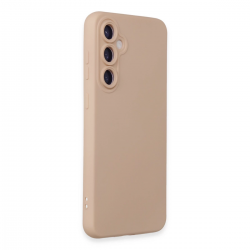 Newface Samsung Galaxy S24 Kılıf Nano İçi Kadife Silikon - Pudra