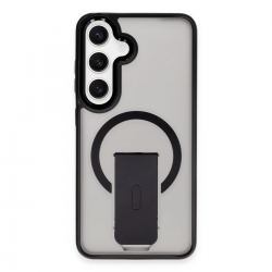 Newface Samsung Galaxy S24 Tork Magsafe Standlı Kapak - Siyah