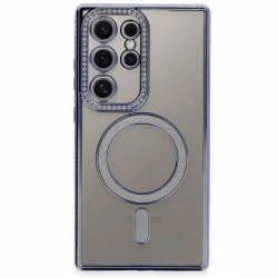 Newface Samsung Galaxy S24 Ultra Kılıf Joke Simli Magneticsafe Kılıf - Mavi Newface Samsung Galaxy S24 Ultra Kılıf Joke Simli Magneticsafe Kılıf - Mavi