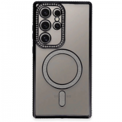 Newface Samsung Galaxy S24 Ultra Kılıf Joke Simli Magneticsafe Kılıf - Siyah Newface Samsung Galaxy S24 Ultra Kılıf Joke Simli Magneticsafe Kılıf - Siyah