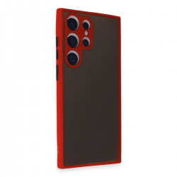 Newface Samsung Galaxy S24 Ultra Kılıf Montreal Silikon Kapak - Kırmızı Newface Samsung Galaxy S24 Ultra Kılıf Montreal Silikon Kapak - Kırmızı