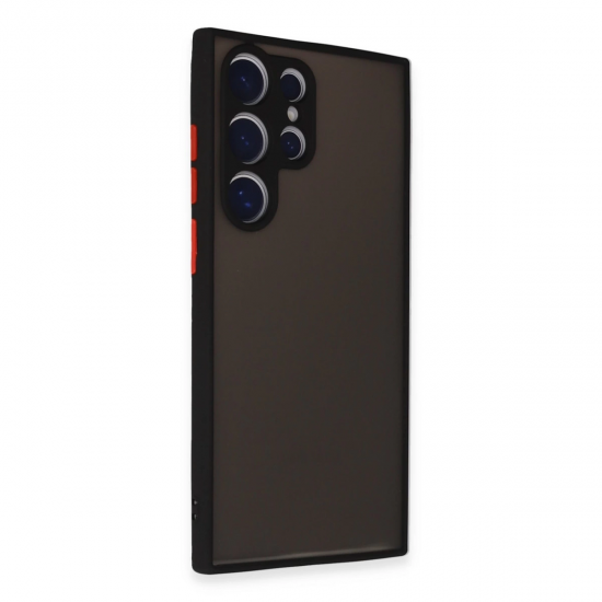 Newface Samsung Galaxy S24 Ultra Kılıf Montreal Silikon Kapak - Siyah