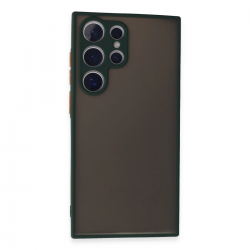 Newface Samsung Galaxy S24 Ultra Kılıf Montreal Silikon Kapak - Yeşil