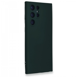 Newface Samsung Galaxy S24 Ultra Kılıf Nano İçi Kadife Silikon - Koyu Yeşil Newface Samsung Galaxy S24 Ultra Kılıf Nano İçi Kadife Silikon - Koyu Yeşil