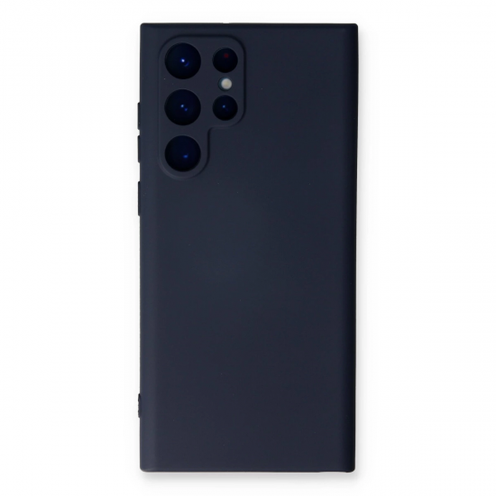 Newface Samsung Galaxy S24 Ultra Kılıf Nano İçi Kadife Silikon - Lacivert