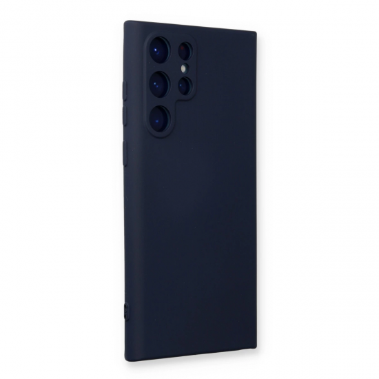 Newface Samsung Galaxy S24 Ultra Kılıf Nano İçi Kadife Silikon - Lacivert