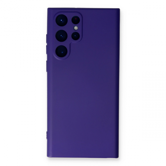 Newface Samsung Galaxy S24 Ultra Kılıf Nano İçi Kadife Silikon - Mor
