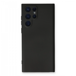 Newface Samsung Galaxy S24 Ultra Kılıf Nano İçi Kadife Silikon - Siyah