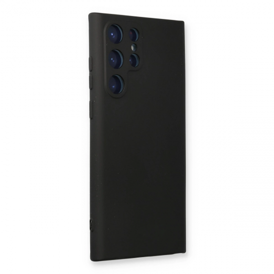 Newface Samsung Galaxy S24 Ultra Kılıf Nano İçi Kadife Silikon - Siyah
