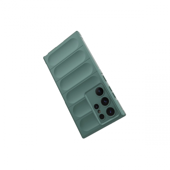 Newface Samsung Galaxy S24 Ultra Kılıf Optimum Silikon - Koyu Yeşil