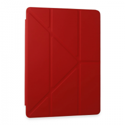 Newface Samsung Galaxy Tab A9 Kılıf Kalemlikli Mars Tablet Kılıfı - Kırmızı