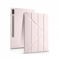 Newface Samsung Galaxy X610 Tab S9 Fe Plus 12.4 Kılıf Kalemlikli Mars Tablet Kılıfı - Rose Gold