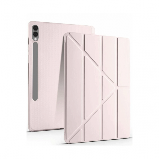 Newface Samsung Galaxy X610 Tab S9 Fe Plus 12.4 Kılıf Kalemlikli Mars Tablet Kılıfı - Rose Gold