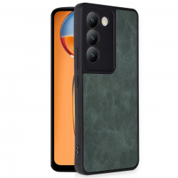 Newface Vivo V30 Lite 4g Kılıf Aras Deri Kapak - Koyu Yeşil Newface Vivo V30 Lite 4g Kılıf Aras Deri Kapak - Koyu Yeşil