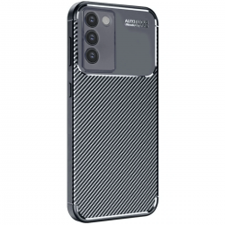 Newface Vivo V30 Lite 4g Kılıf Auto Focus Karbon Kapak - Siyah