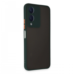 Newface Vivo Y17s Kılıf Montreal Silikon Kapak - Yeşil Newface Vivo Y17s Kılıf Montreal Silikon Kapak - Yeşil