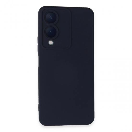 Newface Vivo Y17s Kılıf Nano İçi Kadife Silikon - Lacivert