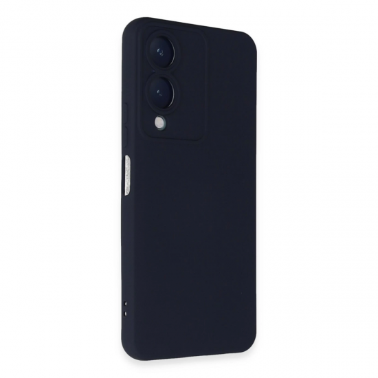 Newface Vivo Y17s Kılıf Nano İçi Kadife Silikon - Lacivert