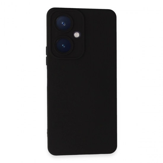 Newface Vivo Y27 Kılıf Nano İçi Kadife Silikon - Siyah