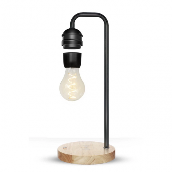 Newface Xf01 Ampul Görünümlü Kablosuz Şarj Özellikli Gece Lambası - Siyah