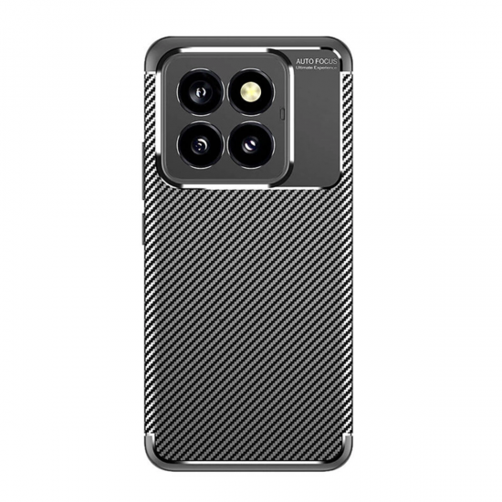 Newface Xiaomi Mi 14t Pro Kılıf Auto Focus Karbon Kapak - Siyah